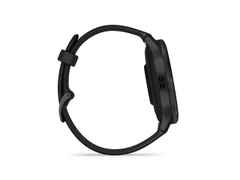 Garmin Venu 3 faserverstärktes Polymer Schiefergrau 45mm schwarzes Kautschukband – Herrenuhren Uhr Multifunktion aus Edelstahl, Kautschuk, Kunststoff und PVD beschichtet. Das Gehäuse ist rund und anthrazit. Das Kautschuk / Kunststoff / Silikon Armband ist schwarz. Das Zifferblatt ist digital und schwarz. – Ansicht 6