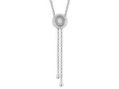 Jörg Heinz Swing Boho Y-Collier XL Weißgold 80cm mit Brillanten 1,44ct – Halsschmuck Collier in silber und aus 750 Weißgold. – Ansicht 2