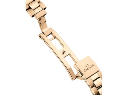 Omega Seamaster Aqua Terra Shades Automatik Edelstahl 34mm goldenes Zifferblatt Goldband – Damenuhren Uhr mit Datum aus 750 Gelbgold. Das Gehäuse ist rund und gelbgold. Das Goldarmband ist gelbgold. Das Zifferblatt ist ein Index in gelbgold. – Ansicht 6