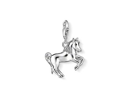 Thomas Sabo Charm-Anhänger Pferd 1074 – Anhänger Anhänger ohne Besatz in silber und aus 925 Silber und Emaille.