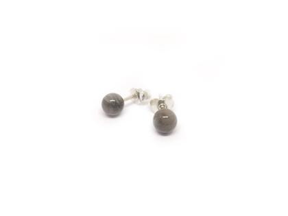 Juwelier Roller | Atelier Ohrstecker mit Silberbrisur und Kugel 6 mm – Ohrschmuck Ohrstecker aus 925 Silber, Sonstiges und und .