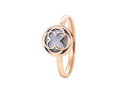 Capolavoro Rose Ring Roségold mit Brillant 0,003ct – Ringe Ring aus 750 Rotgold.