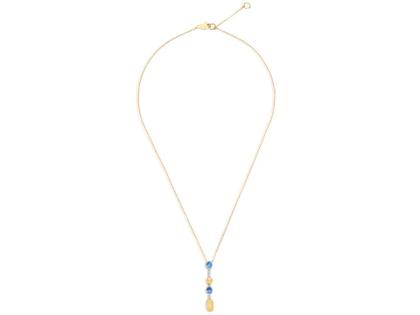 Nanis Dancing in the Rain Azure Collier Gelbgold London Blue Topas – Halsschmuck Collier aus 750 Gelbgold. – Ansicht 2