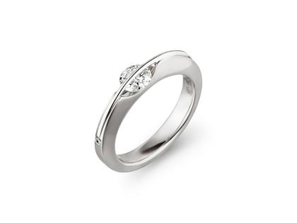 Schaffrath Liberte Arcana Damenring L1001 Weißgold Brillant 0,40 – Ringe Ring mit Besatz aus 750 Weißgold, 800 Platin und und .