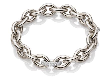 IsabelleFa Navette Armband 12 Weißgold Brillanten – Armschmuck Armband aus 750 Weißgold.
