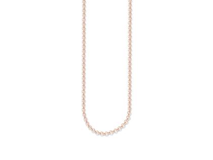 Thomas Sabo Special Addition Erbskette rotvergoldet – Halsschmuck Collierkette aus 925 Silber und und vergoldet.