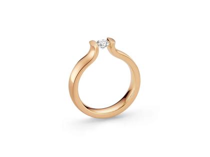 Niessing Spannring® Lucia Fine Rose 4,5mm mit Brillant 0,700ct – Ringe Ring mit Besatz in rotgold und aus 750 Rotgold.