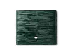 Montblanc Meisterstück 4810 Brieftasche 8 cc Leder British Green – Lederwaren Leder Brieftasche in grün und aus Leder.