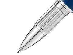 Montblanc StarWalker Blue Planet Precious Resin Fineliner blaues Edelharz platiniert – Schreibgeräte Fineliner in blau und aus Edelharz, Metall und platiniert. – Ansicht 2
