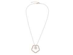Meissen 1739 Royal Blossom Frame Collier Roségold 45cm mit Brillanten 0,500ct – Halsschmuck Collier aus 750 Rotgold, Porzellan und und . – Ansicht 2