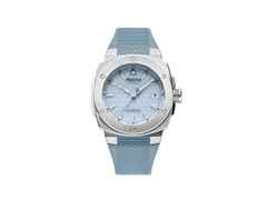 Alpina Alpiner Extreme Solarmetre Quarz Edelstahl 38mm blaues Zifferblatt blaues Kautschukband – Herrenuhren Uhr mit Datum aus Edelstahl und Kautschuk. Das Gehäuse ist rund und silber. Das Kautschuk / Kunststoff / Silikon Armband ist blau. Das Zifferblatt ist ein Index in blau.