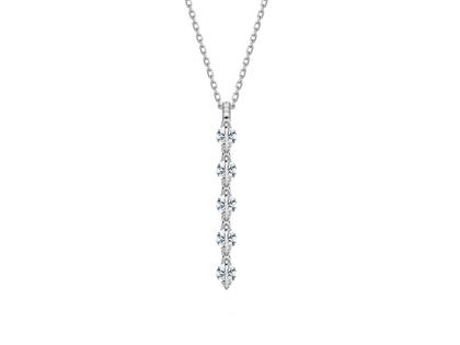 Schaffrath Liberté Arcana Collier Weißgold 45cm mit Brillanten 0,965ct – Halsschmuck Collier aus 750 Weißgold.
