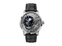 Glashütte Original PanoLunarInverse Automatik Platin 42mm silbernes Zifferblatt graues Lederband Limited Edition – Herrenuhren Uhr mit Kalender aus 950 Platin. Das Gehäuse ist rund und silber. Das Lederarmband Kroko / Alligator ist grau. Das Zifferblatt ist ein Index in silber.