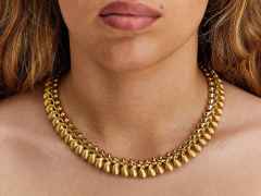 Nanis Trasformista Collier Gelbgold Tropfenelemente – Halsschmuck Collier aus 750 Gelbgold. – Ansicht 4