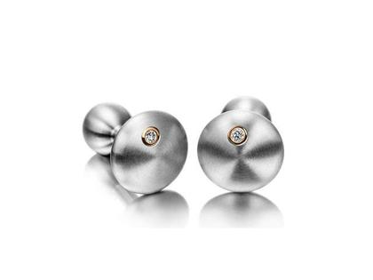 Meister Manschettenknöpfe Brillant Men´s Collection – Herrenschmuck Manschettenknöpfe aus 750 Rotgold, Titan und und .