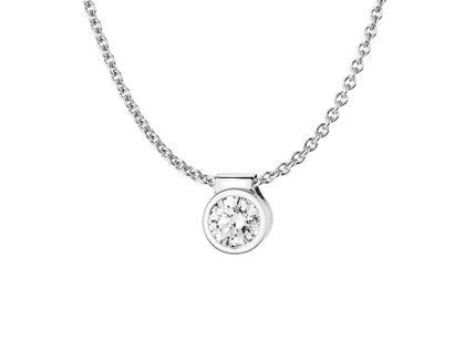 N1 Diamonds Collier Zarge  II Weißgold 0,30ct – Halsschmuck Collier aus 585 Weißgold.