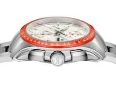 Rado HyperChrome Chronograph Automatik Edelstahl 44mm weißes Zifferblatt Metallband – Herrenuhren Chronograph aus Edelstahl und Keramik. Das Gehäuse ist rund und silber. Das Edelstahlarmband ist silber. Das Zifferblatt ist ein Index in weiß. – Ansicht 3