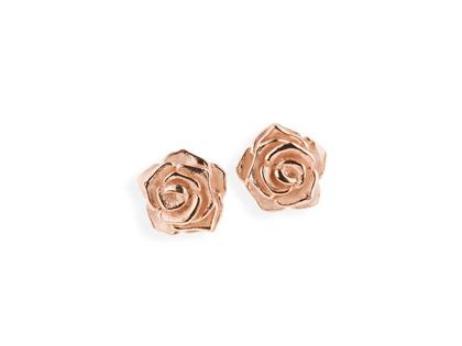 Drachenfels Design Rose of Antoine Ohrstecker Rose – Ohrschmuck Ohrstecker aus 925 Silber und und vergoldet.