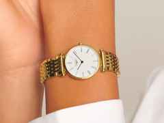 Longines La Grande Classique Quarz Edelstahl Gelbgold-PVD 24mm weißes Zifferblatt Metallband – Damenuhren Uhr ohne Datum aus Edelstahl und PVD beschichtet. Das Armband ist ein vergoldetes Edelstahlarmband. Der Zifferblatt ist römisch. – Ansicht 7