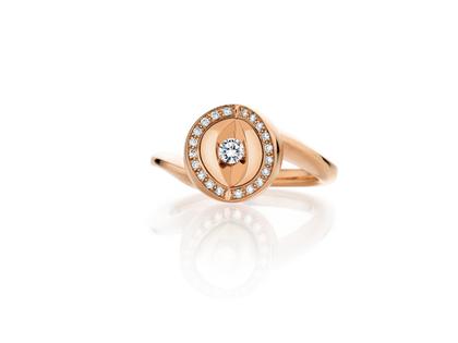 Jörg Heinz Mystery Sphere Ring Roségold mit Tahitiperle und Brillanten 0,180ct – Ringe Ring mit Besatz aus 750 Rotgold, 750 Weißgold und und . – Ansicht 2