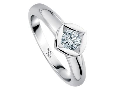 Giloy-Bellaluce Bella Luce Zarah Damenring 0,15ct – Ringe Ring mit Besatz aus 585 Weißgold.