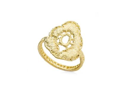 Brigitte Adolph Jewellery Design Wild Rose Ring Silber vergoldet – Ringe Ring in gelbgold und aus 925 Silber vergoldet.