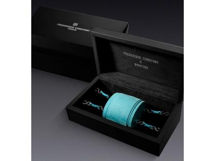 Frederique Constant X Bamford Watch Department Highlife Chronograph Automatik Titan 41mm schwarzes Zifferblatt schwarzes Kautschukband limitiert – Herrenuhren Chronograph aus Edelstahl, Kautschuk, PVD beschichtet und Titan. Das Gehäuse ist rund und schwarz. Das Kautschuk / Kunststoff / Silikon Armband ist schwarz. Das Zifferblatt ist ein Index in schwarz. – Ansicht 9