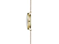 Sternglas Naos XS Quarz Edelstahl PVD-Gelbgold 33mm weißes Zifferblatt Metallband – Damenuhren Uhr mit Datum aus Edelstahl und PVD beschichtet. Das Gehäuse ist rund und gelbgold. Das Edelstahlarmband ist gelbgold. Das Zifferblatt ist arabisch Index und weiß. – Ansicht 3