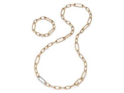 IsabelleFa Dorique Collier Roségold 97cm – Halsschmuck Collier aus 750 Rotgold. – Ansicht 2