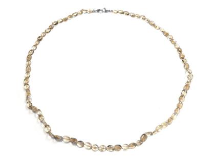 Ehinger Schwarz Charlotte Basisschmuck Kette Edelstahl Rauchquarz 60cm – Halsschmuck Collier aus Edelstahl.