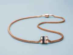 Bering Arctic Symphony Anhänger Edelstahl rosegold Friends4Ever 4 – Anhänger Anhänger mit Besatz aus Edelstahl, PVD beschichtet und und . – Ansicht 2