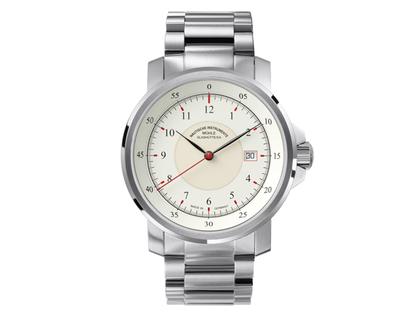 Mühle Glashütte M29 Classic Herrenuhr weiß Metallband – Herrenuhren Uhr mit Datum aus Edelstahl. Das Armband ist ein Edelstahlarmband. Der Zifferblatt ist arabisch.