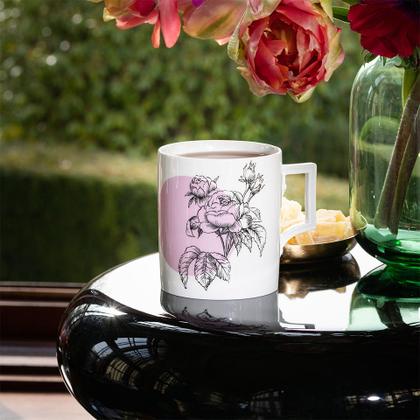 Meissen MUG Collection Henkelbecher "Graphic Rose" – Porzellanwaren Tafelporzellan in weiß und aus Porzellan. – Ansicht 3