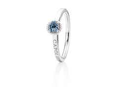 Capolavoro Amore Mio Ring Weißgold mit Saphir blau – Ringe Ring mit Besatz aus 750 Weißgold.