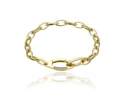 Chimento Link Sensi Armband Gelbgold 19,0cm mit Brillanten 0,130ct – Armschmuck Armband in gelbgold und aus 750 Gelbgold.