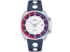 Junghans 1972 Automatic FIS Edition 2021 Edelstahl 47mm weißes Zifferblatt Metallband – Herrenuhren Uhr mit Datum aus Edelstahl. Das Gehäuse ist rund und silber. Das Edelstahlarmband ist silber. Das Zifferblatt ist arabisch Index und weiß. – Ansicht 3