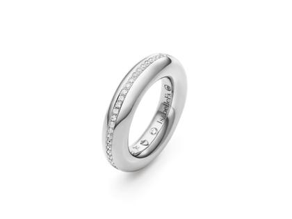 IsabelleFa Rotonde Ring Weißgold 4,5mm mit Brillanten 0,690ct – Ringe Ring aus 750 Weißgold.