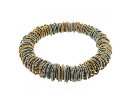 Armschmuck Armband aus Edelstahl und und vergoldet.