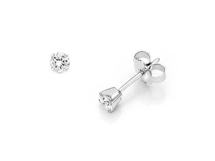 N1 Diamonds Ohrstecker 4er Krappe Weißgold 0,40ct – Ohrschmuck Ohrstecker aus 585 Weißgold.
