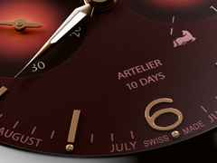 Oris Artelier Calibre 113 Year of the Horse Handaufzug Edelstahl 43mm rotes Zifferblatt braunes Lederband limitiert – Herrenuhren Uhr mit Datum aus Edelstahl und Leder. Das Gehäuse ist rund und silber. Das Lederarmband ist braun. Das Zifferblatt ist arabisch Index und rot. – Ansicht 3