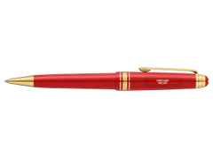 Montblanc Meisterstück X Olympic Heritage Paris 1924 Midsize Kugelschreiber rotes Edelharz vergoldet – Schreibgeräte Kugelschreiber in rot und aus Edelharz, Metall und vergoldet. – Ansicht 2