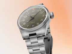 Oris ProPilot Date Automatik Edelstahl 41mm grünes Zifferblatt Metallband – Herrenuhren Uhr mit Datum aus Edelstahl. Das Gehäuse ist rund und silber. Das Edelstahlarmband ist silber. Das Zifferblatt ist arabisch und grün. – Ansicht 6