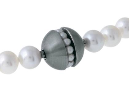 Schmuckwerk Rassel Edelstahl: Wechselschließe – Anhänger Collier Schließe aus Edelstahl.