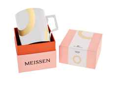 Meissen MUG Collection Henkelbecher Juwelier Roller Edition Gold – Porzellanwaren Tafelporzellan in weiß und aus Porzellan und vergoldet. – Ansicht 4