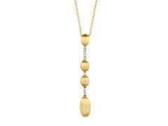 Nanis Dancing in the Rain Elite Collier Gelb- und Weißgold 0,04 ct – Halsschmuck Collier aus 750 Gelbgold, 750 Weißgold und und .