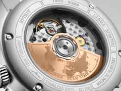 Longines Spirit Zulu Time 1925 Automatik Edelstahl 39mm schwarzes Zifferblatt Metallband – Herrenuhren Uhr mit Datum aus 750 Rotgold und Edelstahl. Das Gehäuse ist rund und silber. Das Edelstahlarmband ist silber. Das Zifferblatt ist arabisch Index und schwarz. – Ansicht 5
