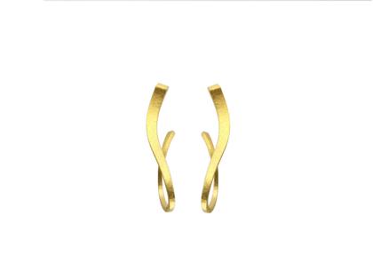 Maria Rzewuska SBA Ohrstecker Silber goldfarben – Ohrschmuck Ohrstecker aus 925 Silber und und vergoldet.