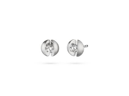 Schaffrath Calla 2 Ohrstecker  Weißgold mit Brillanten 0,28 – Ohrschmuck Ohrstecker aus 750 Weißgold.