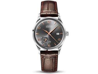 Union Glashütte Noramis Gangreserve Herrenuhr grau bicolor kaufen 