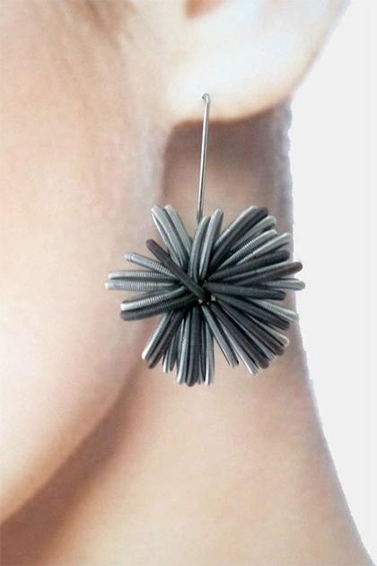 La Mollla No 1 dark Ohrhänger Edelstahl – Ohrschmuck Ohrhänger aus Edelstahl. – Ansicht 2